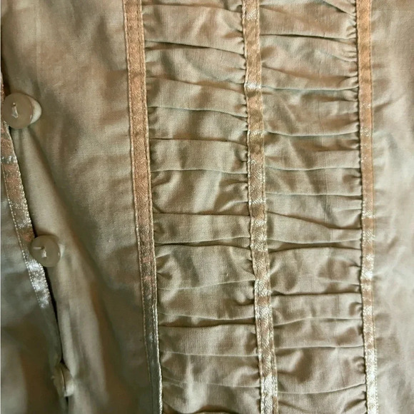 NWT Urban Wear Made in 🇮🇳 100% cotton rouched front/split rouched cuff size Sm - Picture 5 of 8